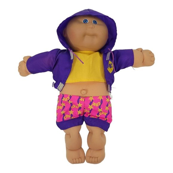 Vintage 1984 Coleco Cabbage Patch Kids Doll Board Shorts Windbreaker 13" Toy - Picture 5 of 10